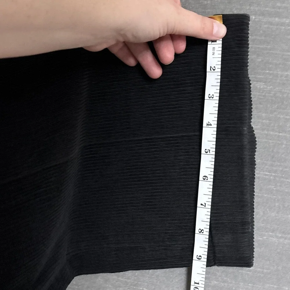 Vintage Louis Raphael Pants 36x31‎ Black Corduroy Pleated Cuffed 90s y2k Fall